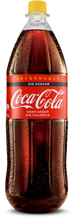 Coca Cola Sin Azucar Bottle PNG image