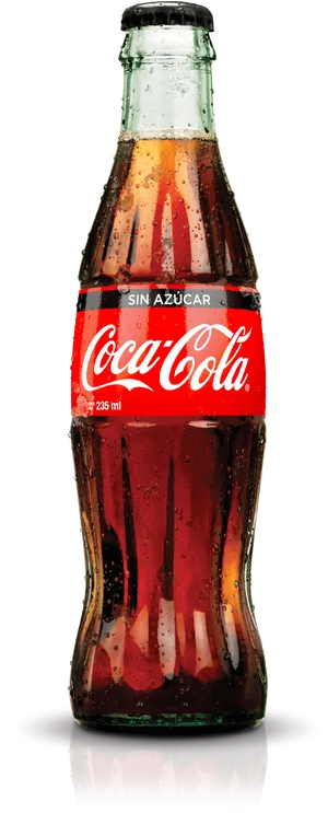 Coca Cola Sugar Free Bottle PNG image