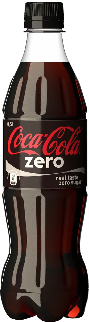 Coca Cola Zero Sugar Bottle PNG image