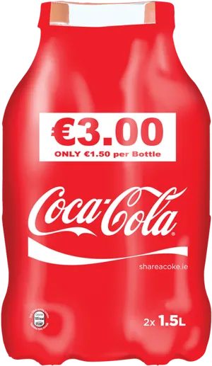 Coca Cola2 Pack Promotion PNG image