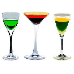 Cocktail Glass Set PNG Lub