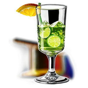 Cocktail Glass With Drink Png Tue PNG image