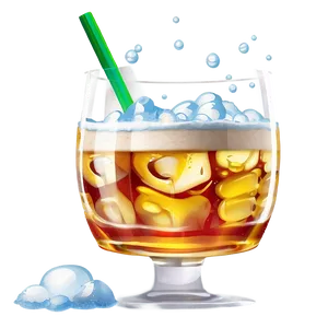 Cocktail Glass With Foam PNG 76 PNG