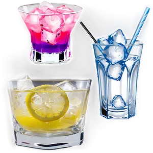 Cocktail Ice Variations Png 22 PNG image