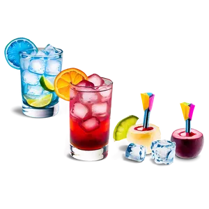 Cocktail Ice Variations Png Sdw PNG image