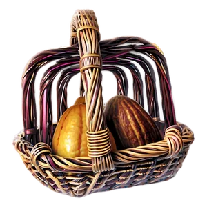 Cocoa Harvest Basket Png 06292024 PNG image