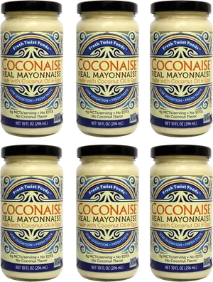 Coconaise Mayonnaise Jars PNG image