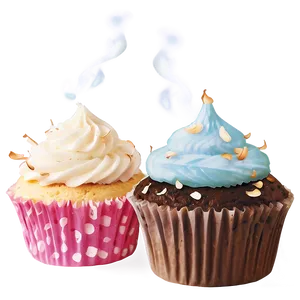Coconut Cupcakes PNG Unp56