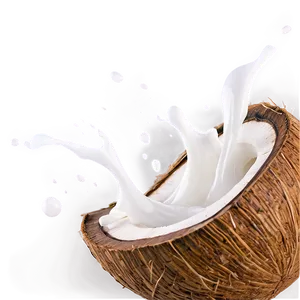 Coconut Milk Splash PNG 47