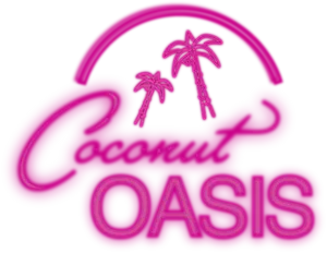 Coconut Oasis Neon Sign PNG image