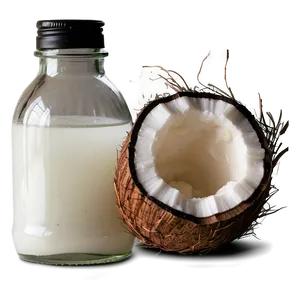 Coconut Oil Bottle PNG Cki34