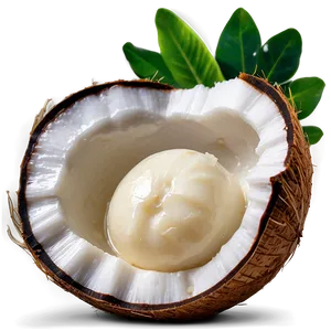 Coconut Oil Vegan Product PNG 06262024