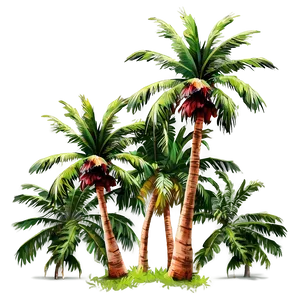 Coconut Palm Trees Png Kqq PNG image