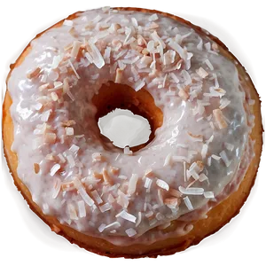 Coconut Topped Donut Png 05232024 PNG image