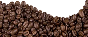 Coffee Beans Wave Pattern PNG image