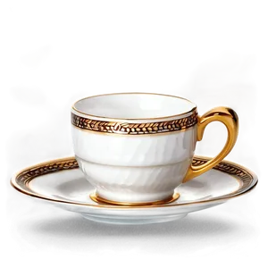 Coffee Cup On Saucer PNG 05042024
