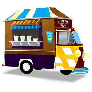 Coffee Food Truck PNG 05252024