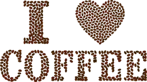Coffee Love Heart Art