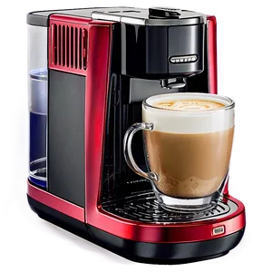 Coffee Machine With Milk Frother PNG 06262024