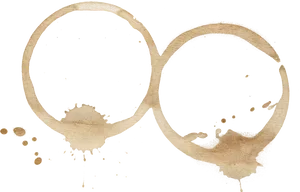 Coffee Stain Ringsand Splatter PNG image