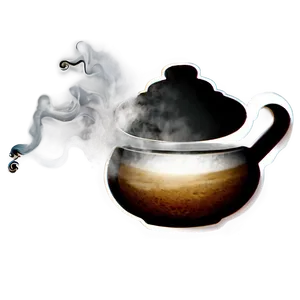 Coffee Steam Silhouette PNG Bvn