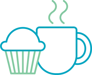 Coffeeand Muffin Icon PNG image