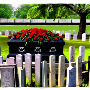 Coffin In Cemetery Png Kqg95 PNG image