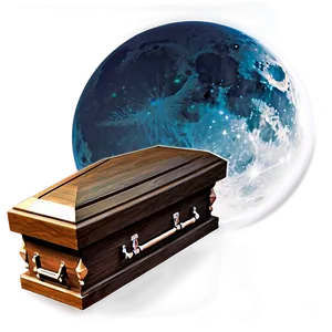 Coffin In Moonlight Png 05242024 PNG image