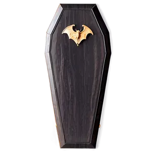 Coffin With Bat Design Png Qlw PNG image