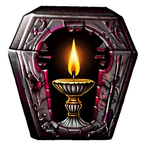 Coffin With Candle Png 13 PNG image