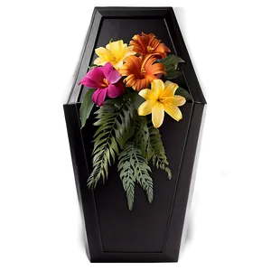 Coffin With Flowers Png 05242024 PNG image