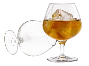Cognac Glass With Ice