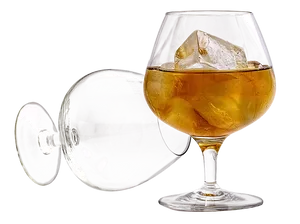 Cognac Glass With Ice