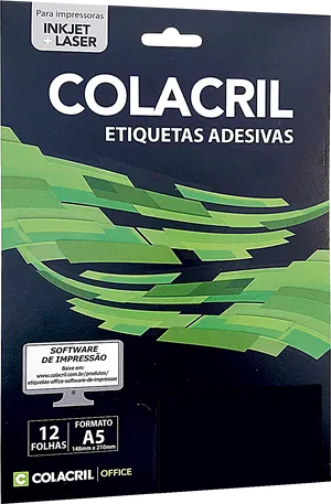 Colacril Adhesive Labels Packaging PNG