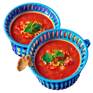Cold Gazpacho Soup PNG 11