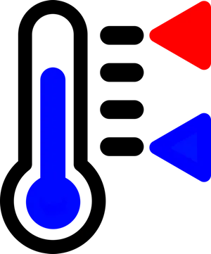 Cold Hot Thermometer Icon