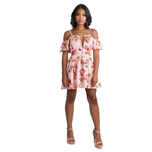 Cold Shoulder Dress PNG Bln