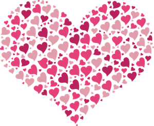 Collage_of_ Pink_ Hearts_ Forming_ Larger_ Heart