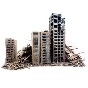 Collapsed City Buildings Png 52 PNG image