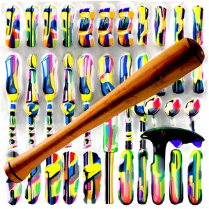 Collectible Baseball Bat PNG Qga