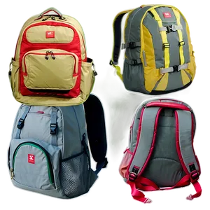 College Backpack Essentials PNG 98