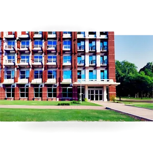 College Campus Scenery PNG 05242024