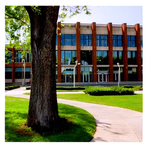 College Campus Scenery PNG 88