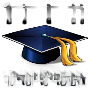 College Graduation Cap PNG 05242024
