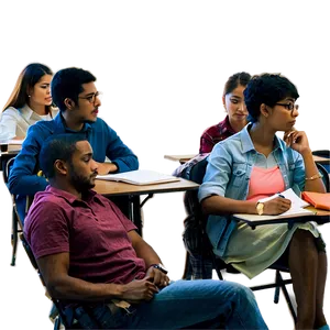 College Lecture Attendees PNG Fny33