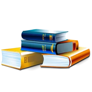 College Library Books PNG Yvt
