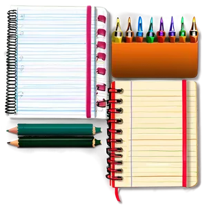 College Ruled Notebook Png Qqi PNG image