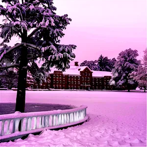 College Snowy Campus PNG Caq43 PNG