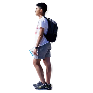 College Student Silhouette PNG Scw