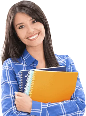 College Studentwith Notebooks